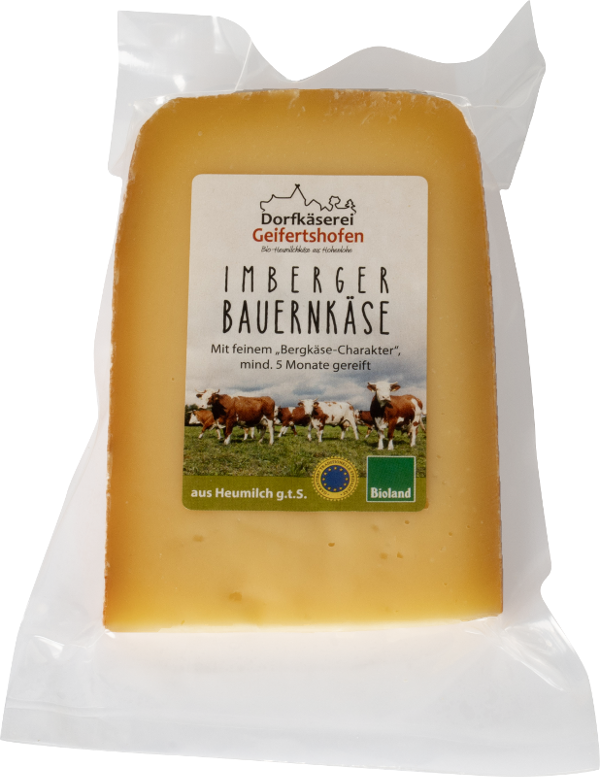 Produktfoto zu Imberger Bauernkäse laktosefreier Hartkäse