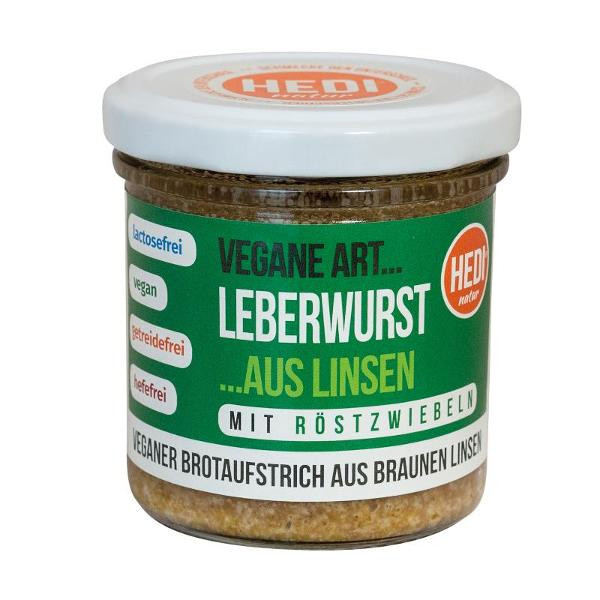 Produktfoto zu Leberwurst vegan mit Röstzwiebeln 140g