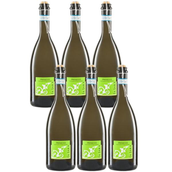 Produktfoto zu Kiste Prosecco Frizzante 'tappo spago' DOC La Jara 6*0,75l