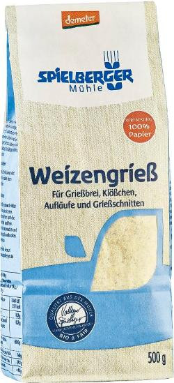 Produktfoto zu Weizenvollgrieß Demeter 500g