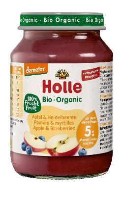 Produktfoto zu Baby-Gläschen Apfel-Heidelbeere 6 Gläser à 190g