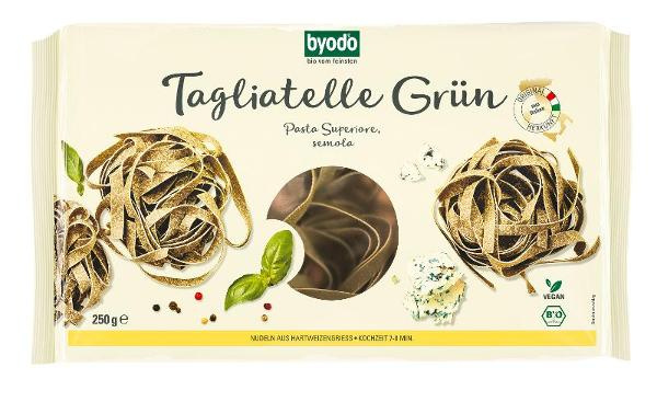 Produktfoto zu Tagliatelle, grüne Bandnudeln 250g