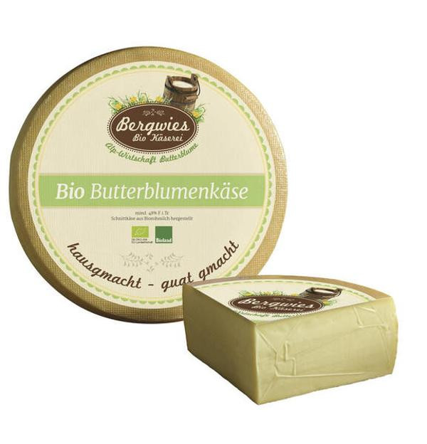 Produktfoto zu Butterblume Bergwies-mild würziger Rohmilchkäse