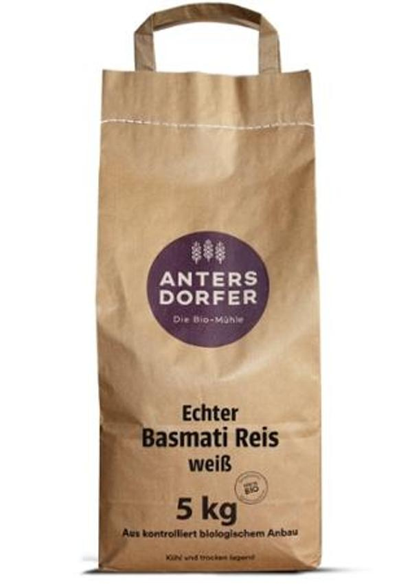 Produktfoto zu Basmati Reis weiß 5kg-Sack