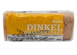 Produktfoto zu Dinkel-Vollkorn-Toast vom Backhaus 500g