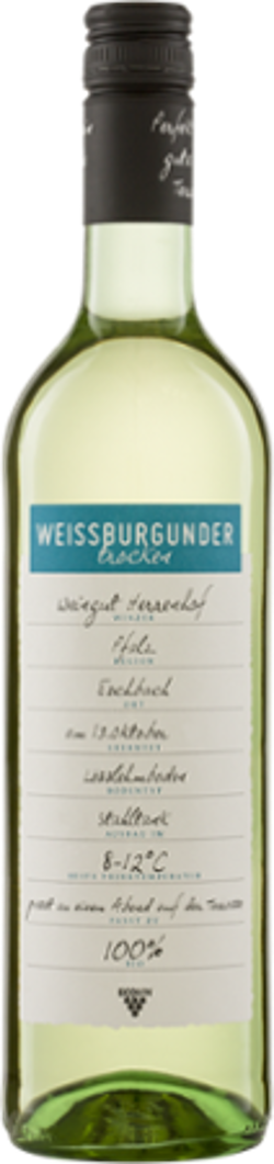 Produktfoto zu Weißburgunder QW Pfalz 0,75l