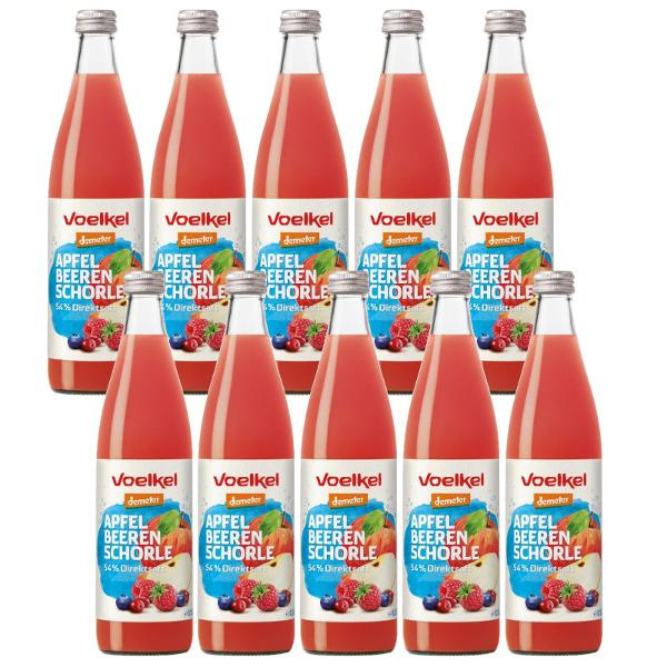 Produktfoto zu Kiste Apfel-Beeren Schorle 10*0,5l