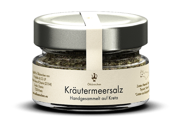 Produktfoto zu Kräutermeersalz aus Kreta 70g vom Ölkännchen