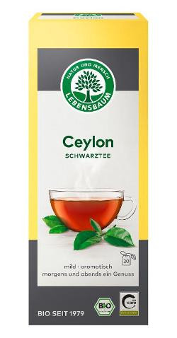 Produktfoto zu Schwarztee Ceylon 20 Teebeutel