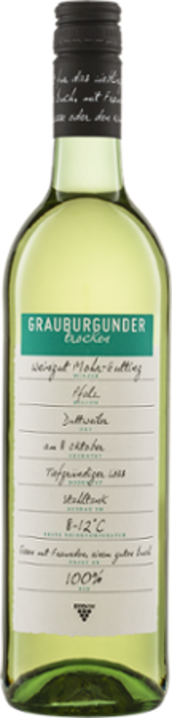 Produktfoto zu Grauburgunder QW Pfalz ECOVIN