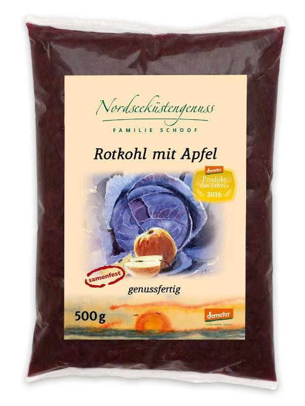 Produktfoto zu Rotkohl mit Apfel Demeter 500g