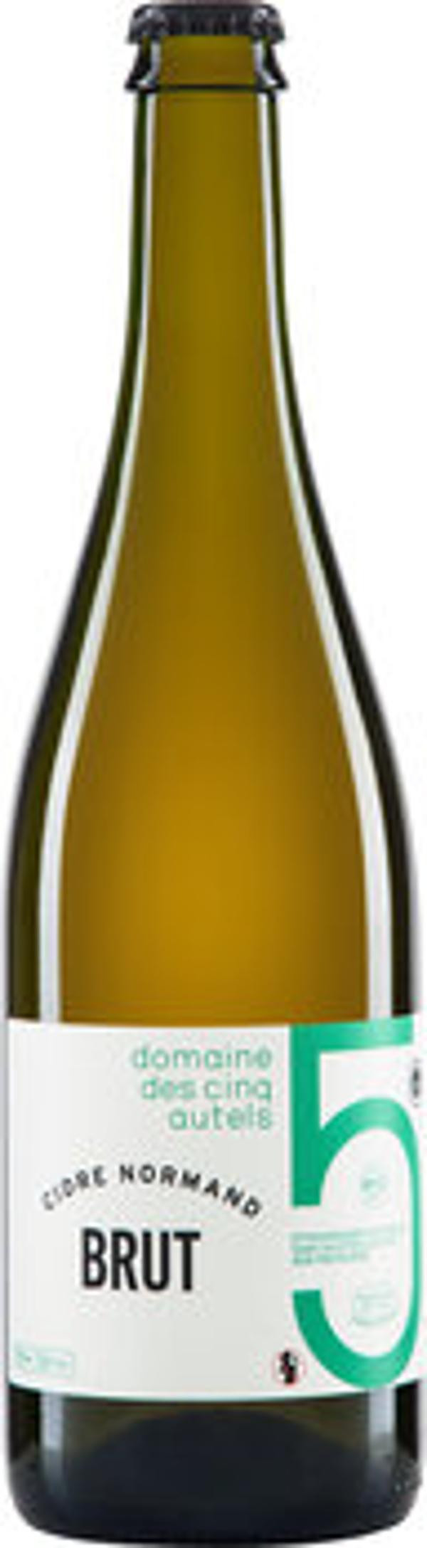 Produktfoto zu Cidre de Normandie Brut Cinq Autels 0,75l