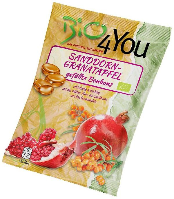 Produktfoto zu Sanddorn-Granatapfel Bonbons 75g