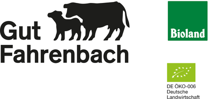 Gut Fahrenbach Logo, Bioland Logo und Öko-Zertifizierung-Logo d