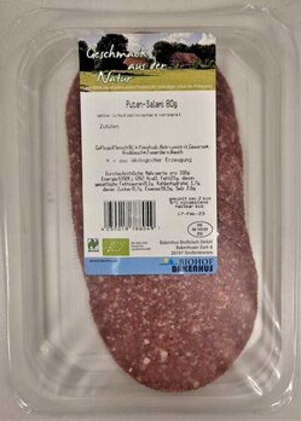 Produktfoto zu Putensalami geschnitten