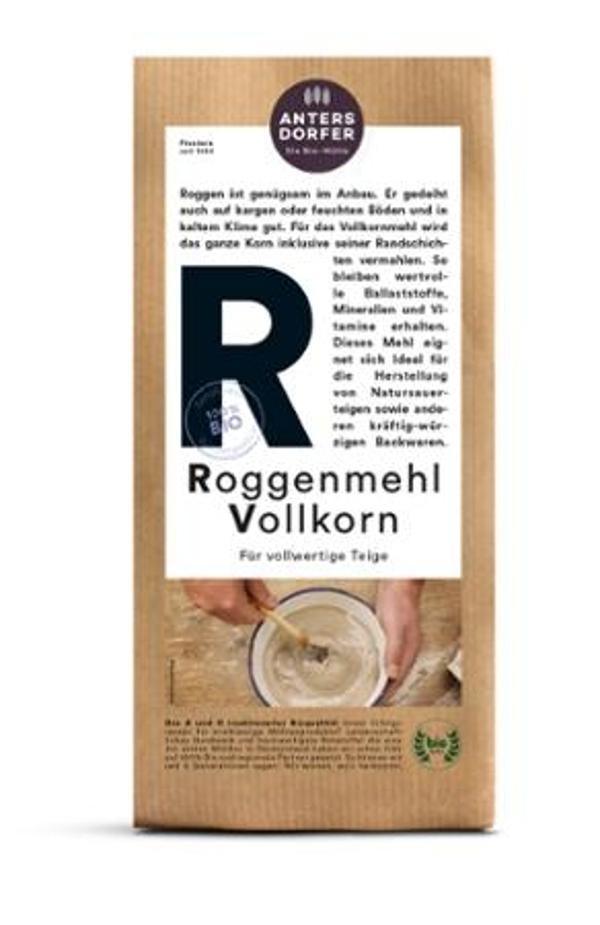 Produktfoto zu Roggenmehl Vollkorn 1kg