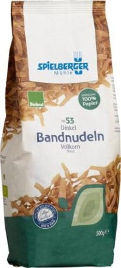 Produktfoto zu Dinkel-Vollkorn Bandnudeln 500g