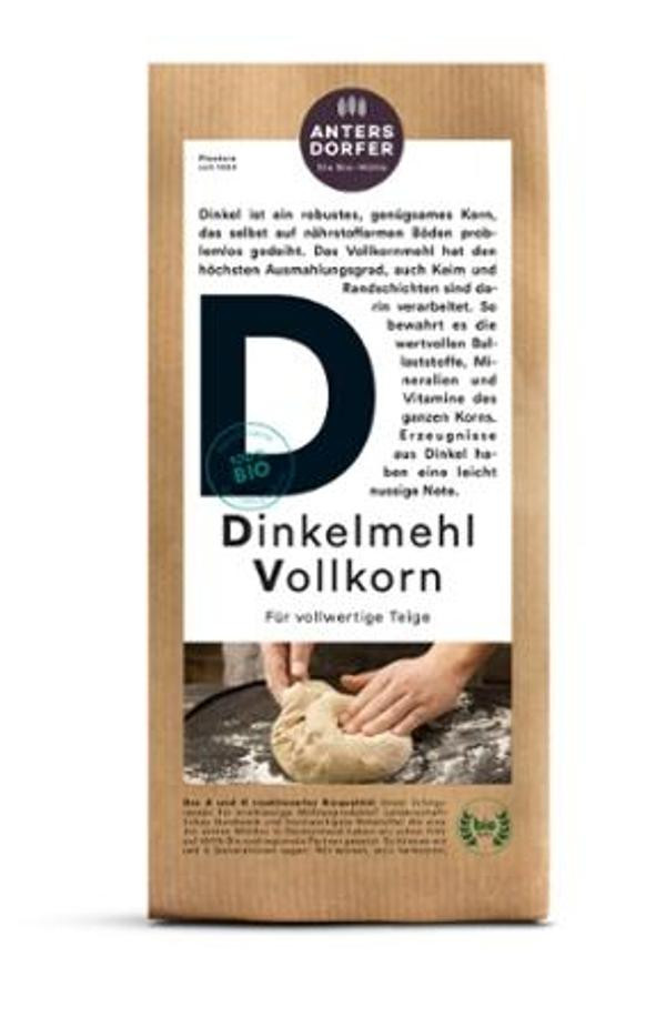 Produktfoto zu Dinkelmehl Vollkorn 1kg