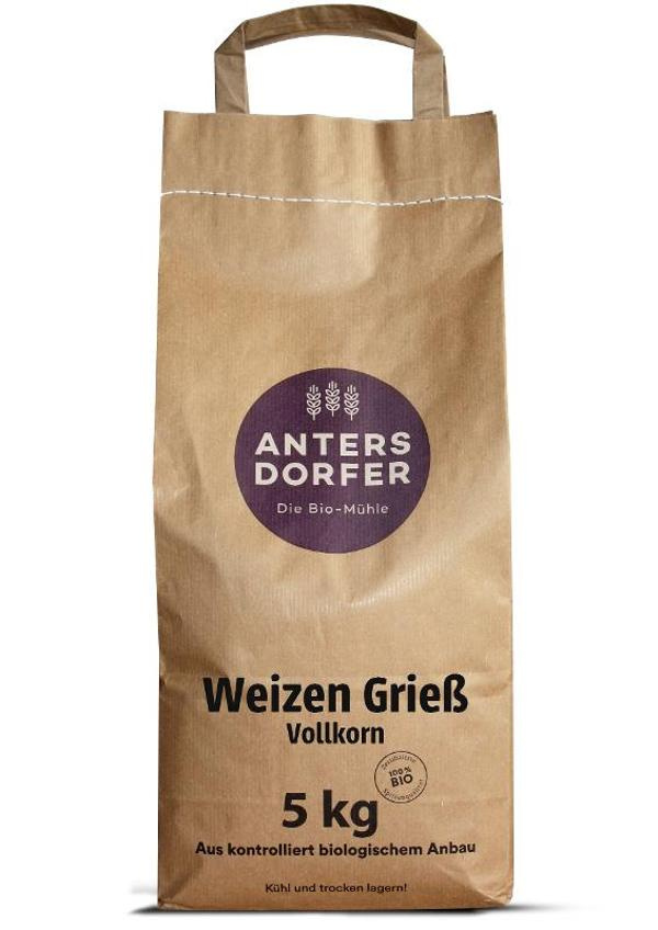 Produktfoto zu Weizengrieß Vollkorn 5kg