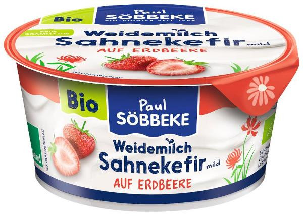 Produktfoto zu Sahne-Kefir Erdbeere