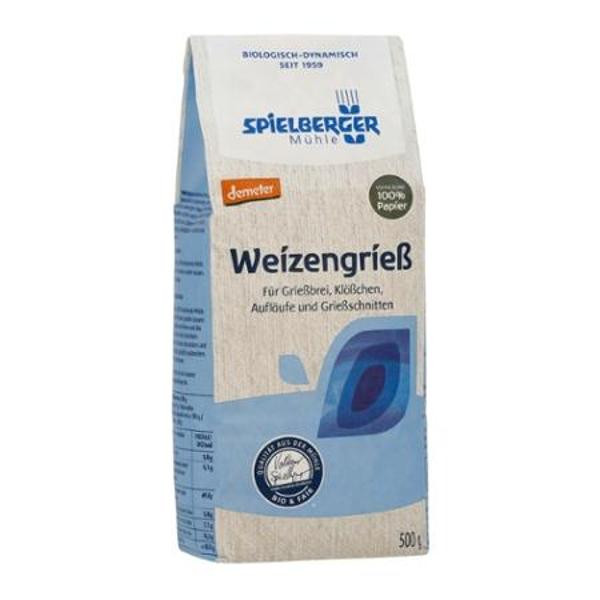 Produktfoto zu Weizenvollgrieß Demeter 500g