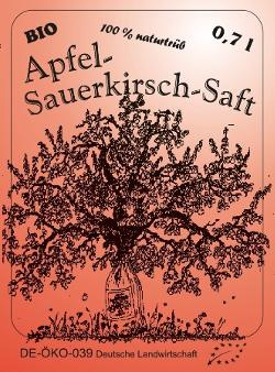 Produktfoto zu Kiste Apfel-Sauerkirsch-Saft 6*0,7l