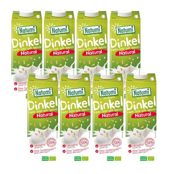 Produktfoto zu Kiste Dinkeldrink natural 8*1l