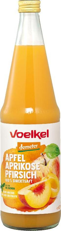 Produktfoto zu Apfel-Aprikose-Pfirsichsaft 0,7l